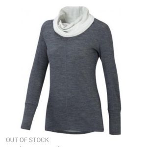 Ibex Dyad cowlneck sweater